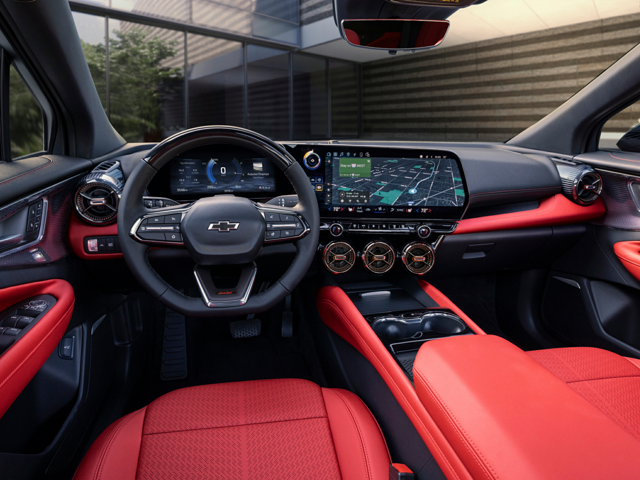 The interior passenger and driver seats in a Chevrolet