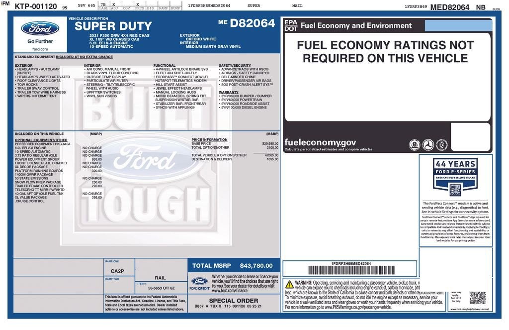 2021 Ford Super Duty F-350 DRW XL