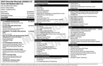 2025 Chevrolet Silverado 3500 HD LTZ