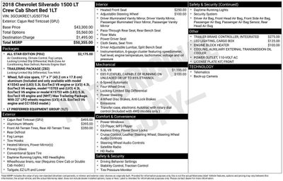 2018 Chevrolet Silverado 1500 LT