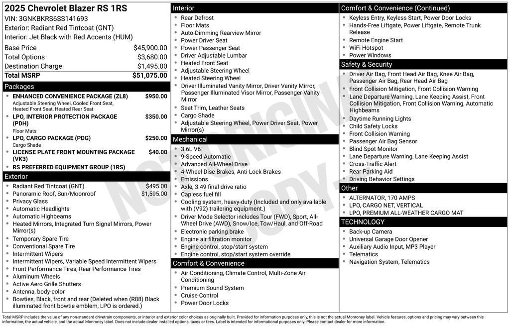 2025 Chevrolet Blazer RS