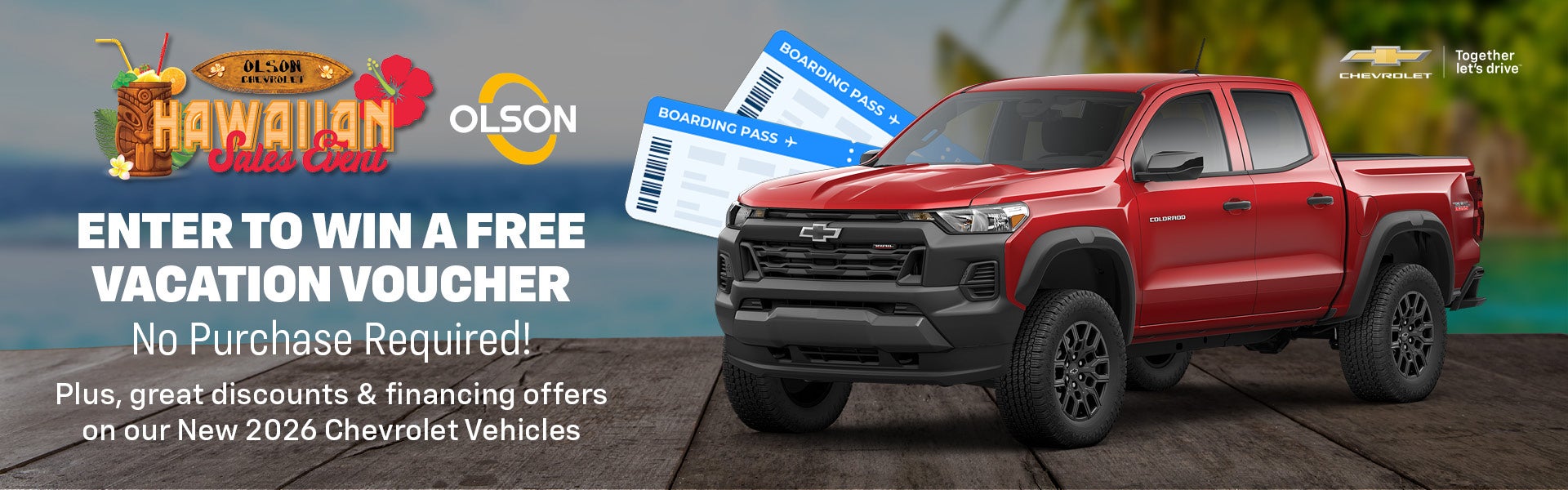 Olson Chevrolet Hawaiian Sales Event