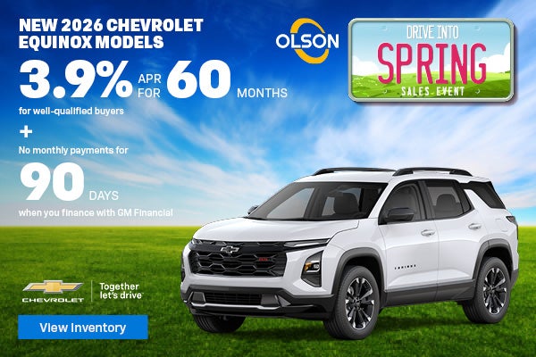 2026 Chevy Equinox 3.9% APR for 60 Months