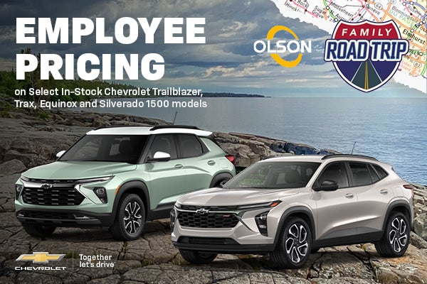 Employee Pricing on Select Chevrolet Models 