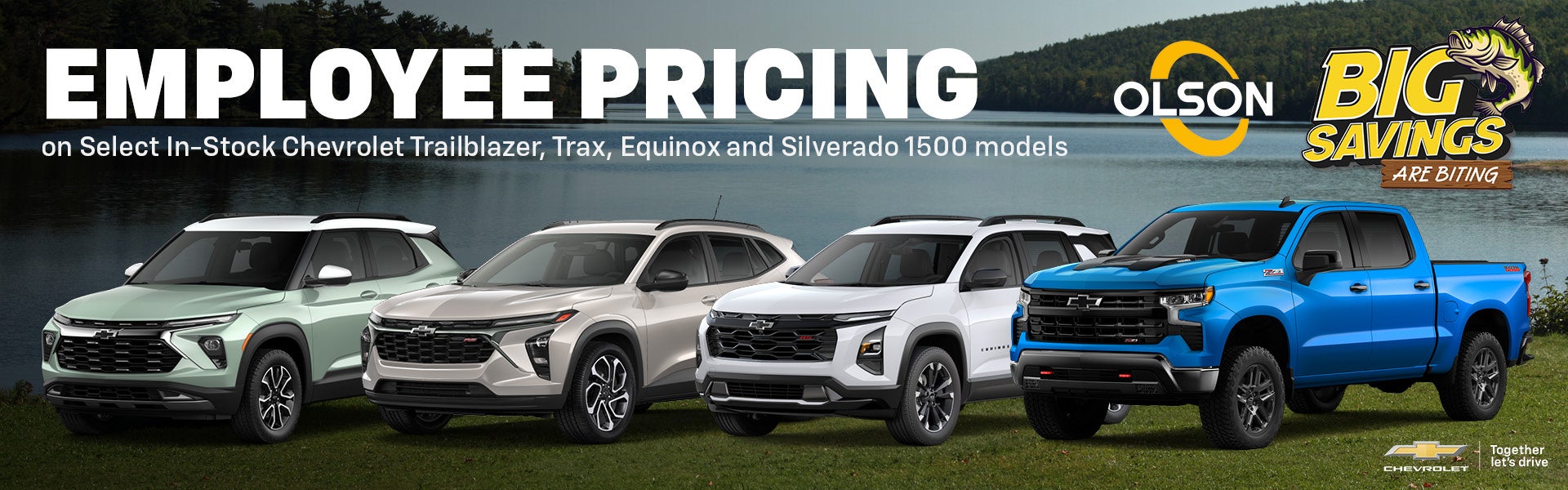 Employee Pricing on Select Chevrolet Models 