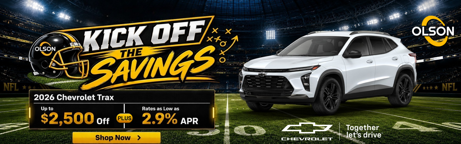 September - Trax 2.9% APR 